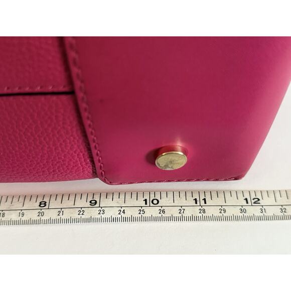 MICHAEL KORS STUDIO Mercer Corner Center Zip Leather Tote Bag/Purse Ultra Pink‎ - Picture 14 of 16